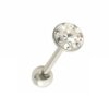 Steel - tongue barbell - Epoxy Design - bicolour - BZ