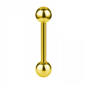 Gold Steel - Barbell 3,2 mm - 10 mm - 6 mm