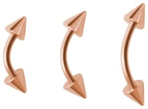 Rosegold Steel - Banana - cones 1,2mm (cones 3mm) 7mm