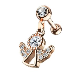 Acier - Barbillon - Tragus - Elément pendentif -...