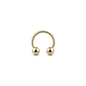 CBR Hufeisen - Seiloptik 1,2 x 10 mm gold
