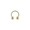 CBR Hufeisen - Seiloptik 1,2 x 12 mm gold
