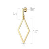 Steel - Ear stud - Diamond Shape Design