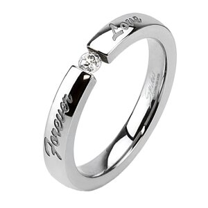 Edelstahl - Finger Ring - Forever Love