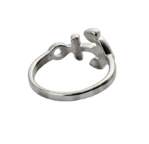 Edelstahl - Finger Ring - Anker