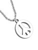 Stainless Steel - Chain Necklace - Peace Symbol