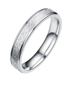 Edelstahl - Finger Ring - Diamant Optik