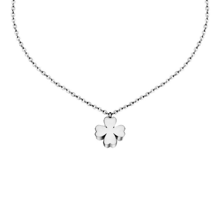 Stainless Steel - Chain Necklace - Cloverleaf