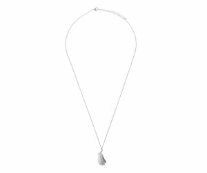 Stainless Steel - long Chain Necklace - Feather