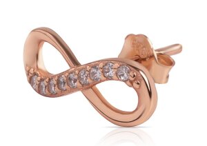 Sterling Silver 925 - Ohrstecker - Endlosschleife mit...