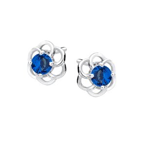 Sterling Silver 925 - Ohrstecker - Tropfenform mit Zirkon...