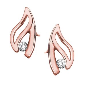 Sterling Silver 925 - Ohrstecker - Filigrane Blattform...
