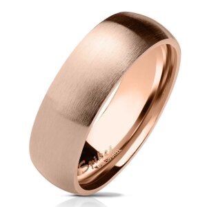 Steel - Finger Ring - Basic Mat Rosegold 50