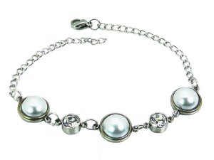 Stainless Steel - Bracelet - Pearl Optics and Zirconia