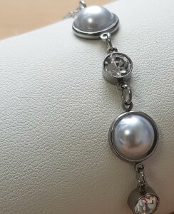 Stainless Steel - Bracelet - Pearl Optics and Zirconia