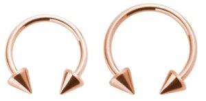 Rosegold Steel - Circular Barbel- Cones