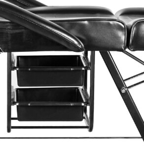 Tattoo Lounger Armchair Basic with cuvettes - Black