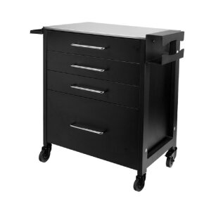 Tattoo Tray Pro Ink - Work Cart - Black