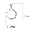 Edelstahl - Ohrstecker - Dangle Rund mit Kristallbogen
