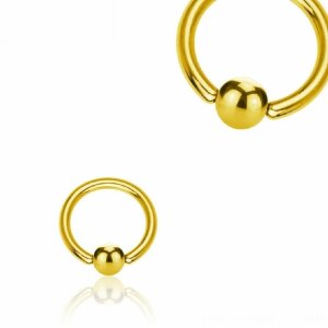 6.5 mm - 19 mm - 10 mm - Gold Steel - BCR clamping ring...