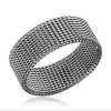 Edelstahl - Finger Ring - Mesh 62