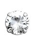 Sterling Silver 925 - Ohrstecker - Kristall und Dangle Rund CC - Kristall Klar