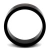 Edelstahl - Finger Ring - Schwarz mit roten Streifen