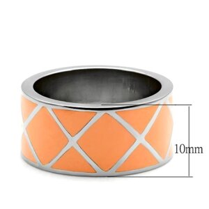 Stainless Steel - Finger Ring - Pastel Apricot