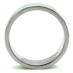 Edelstahl - Finger Ring - Pastell Mint