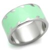 Stainless Steel - Finger Ring - Pastel Mint 64
