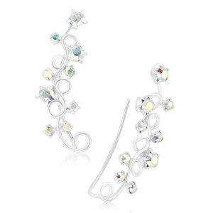 Stainless steel - Ear Crawler - Flowers Tendril