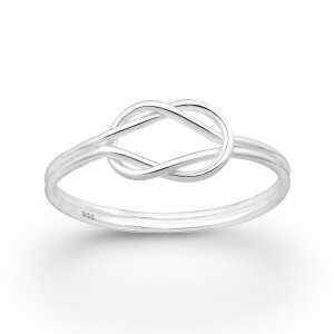 Sterling Silver 925 - Finger Ring - Knot Ring