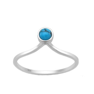 Sterling Silver 925 - Finger Ring - Diadem Form mit...