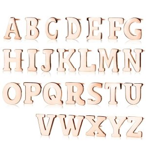 Stahl - Ohrstecker - Alphabet Buchstaben Einzeln