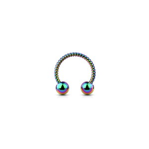 CBR Hufeisen - Seiloptik 1,2 x 10 mm rainbow