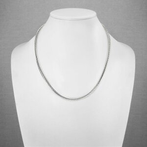 Stainless Steel - Chain Necklace - Square Wheat Chain