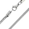 Stainless Steel - Chain Necklace - Square Wheat Chain