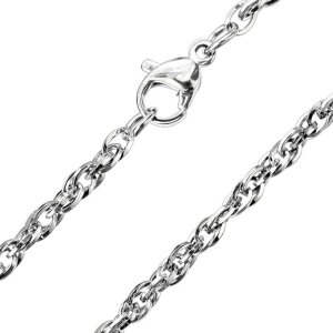 Stainless Steel - Chain Necklace - Double Round Chain