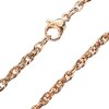 Stainless Steel - Chain Necklace - Double Round Chain Rosegold