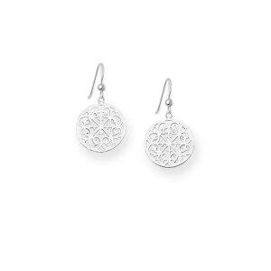 Stainless steel - earring - Mandala