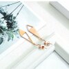 Rosegold Steel - Ohrstecker - Drachenviereck  mit Glitzer Kristallen