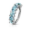 Bendable earring - 7 crystals