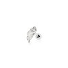Stahl - Labret - Tragus - Blatt - Kristall