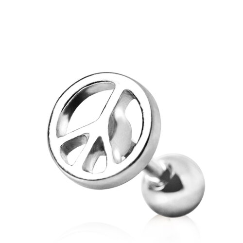 Steel - Labret - Tragus - Peace