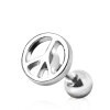 Stahl - Labret - Tragus - Peace