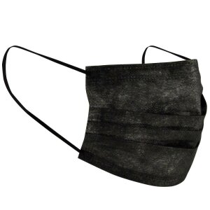 Face mask with elastic band - Baideren - black