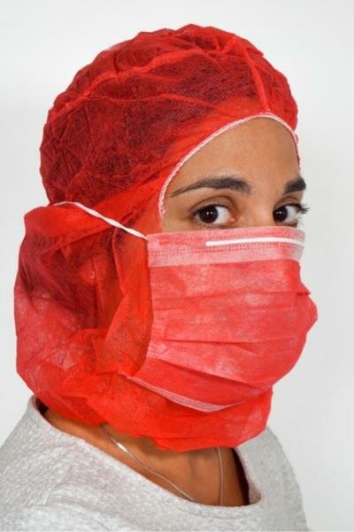 Mouth Mask with Mouth Cover - Red