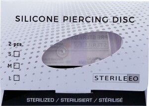 Anti Wildfleisch Piercing-Disc transparent - Steril M - 5mm