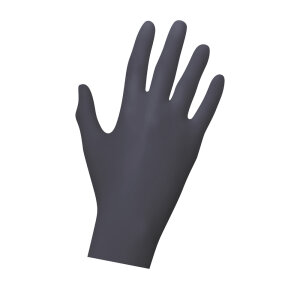 Nitrile - Gloves - Black - 100 Stk. - powder free - Black...
