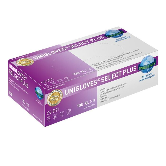 Latex - gloves - White - 100 Stk. - powder free -...